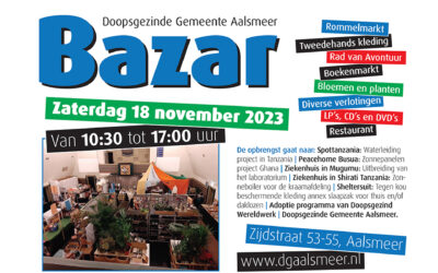 Opbrengst Bazar voor zes goede doelen