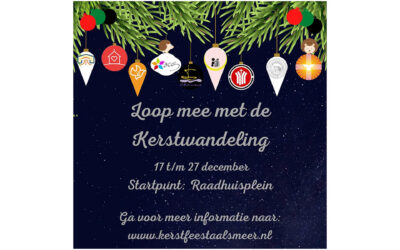 Kerstwandeling door Aalsmeer van 17 t/m 27 december